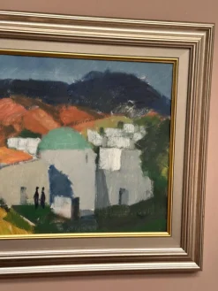 Stig Wernheden, Landschaft, 1960er, Öl auf Leinwand, gerahmt