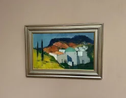 Stig Wernheden, Landschaft, 1960er, Öl auf Leinwand, gerahmt