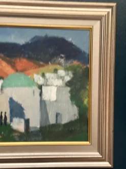 Stig Wernheden, Landschaft, 1960er, Öl auf Leinwand, gerahmt