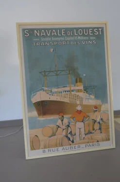 St. Navale of The West Transport Wines Poster von Sandy Hook, 1930er