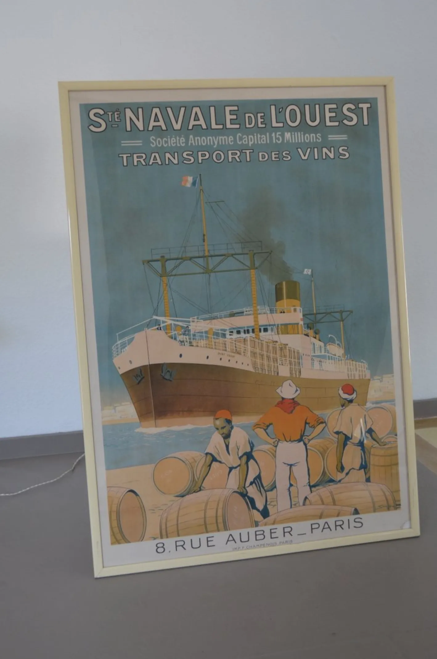 St. Navale of The West Transport Wines Poster von Sandy Hook, 1930er