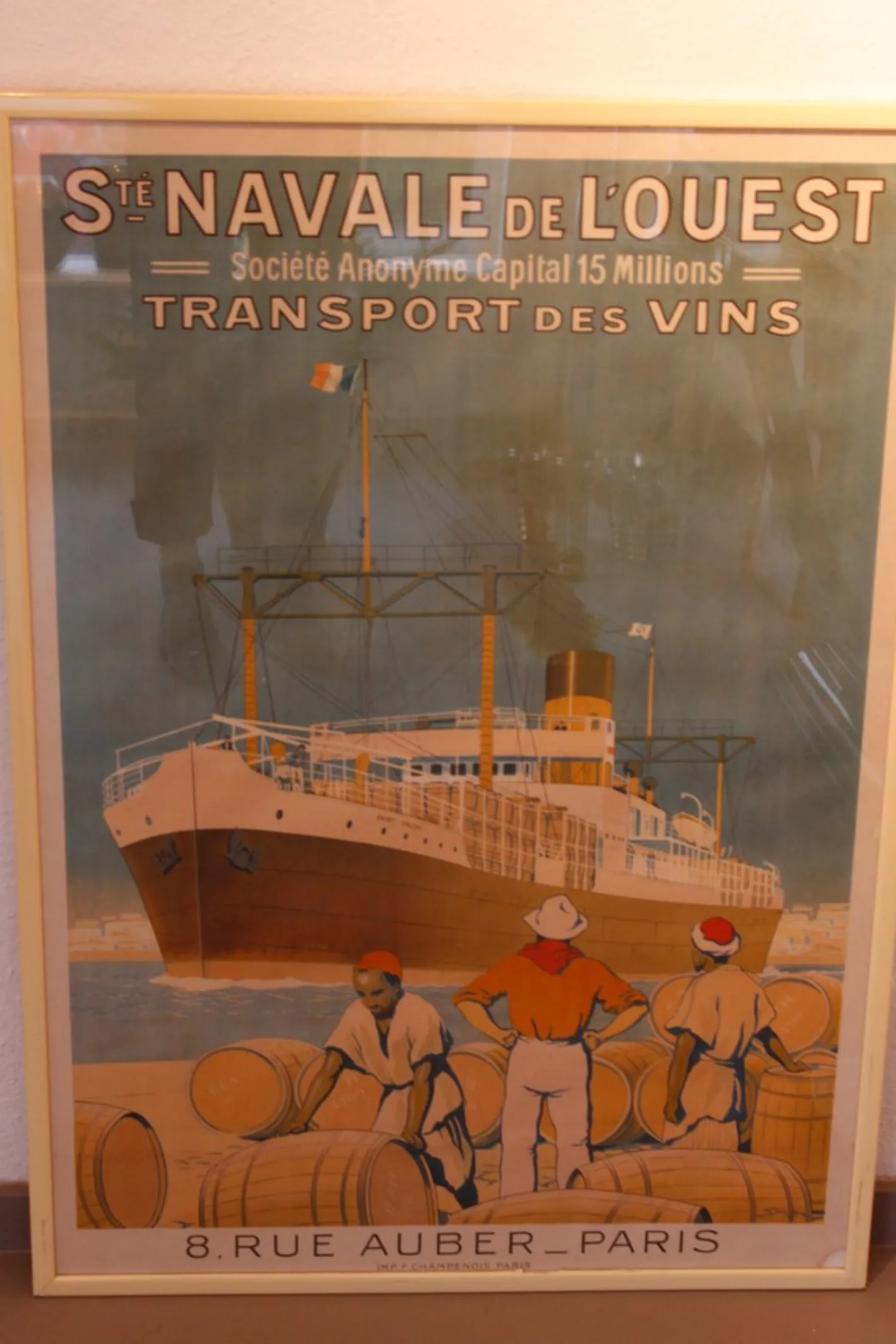 St. Navale of The West Transport Wines Poster von Sandy Hook, 1930er