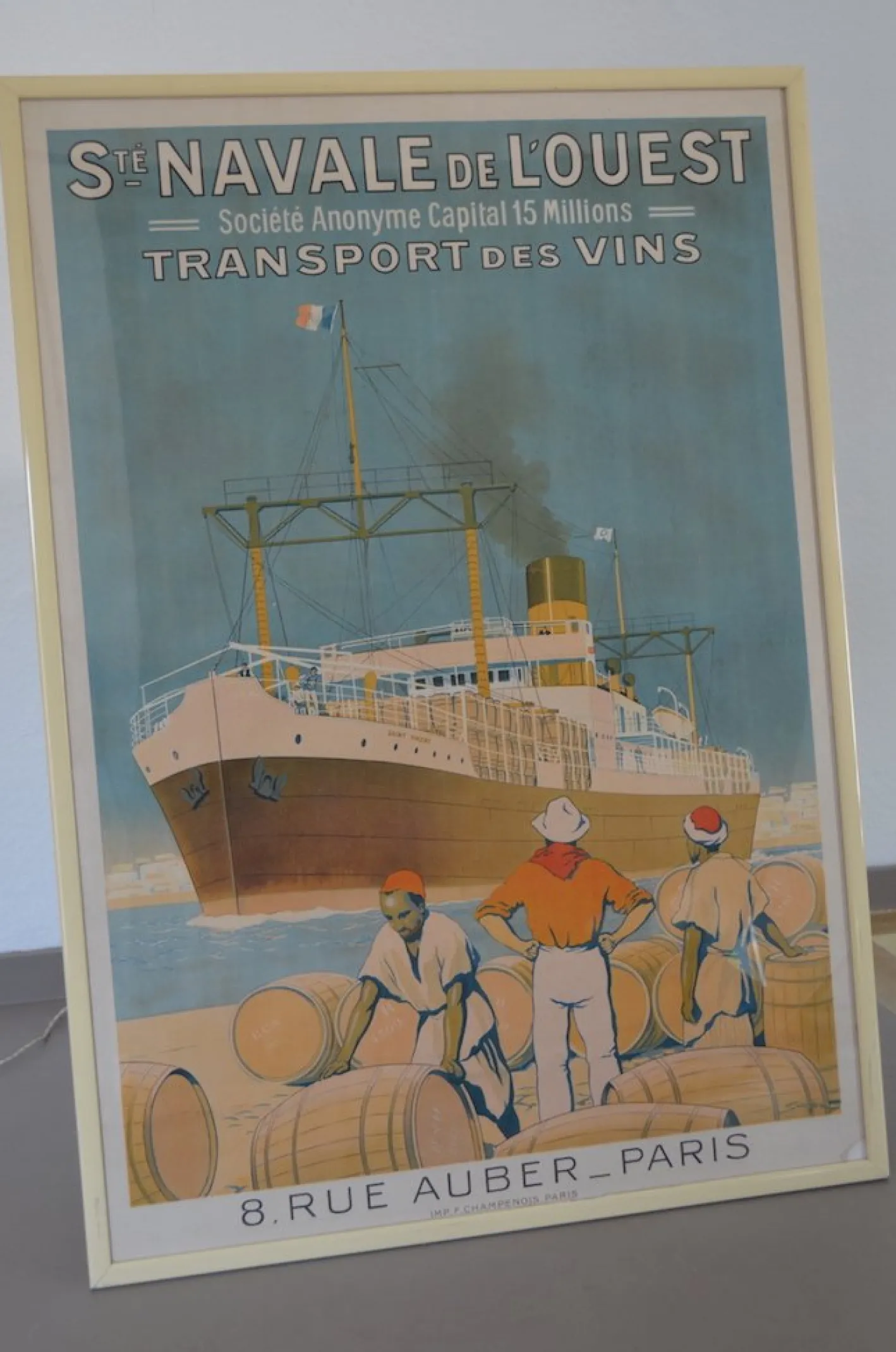 St. Navale of The West Transport Wines Poster von Sandy Hook, 1930er