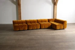 Strips Sofa aus Samt von Cini Boeri für Arflex, Italien, 1968, 4er Set
