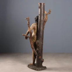 St. Sebastian, geschnitzte Holzskulptur