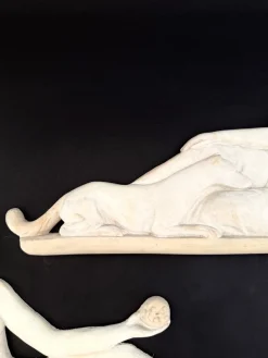 Stuckskulpturen mit weiblichen Aktfiguren, 1920er, 2er Set