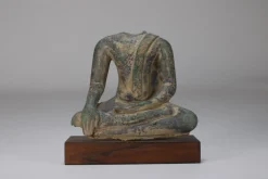 Sukhothai Buddha Büste, 1800er, Bronze