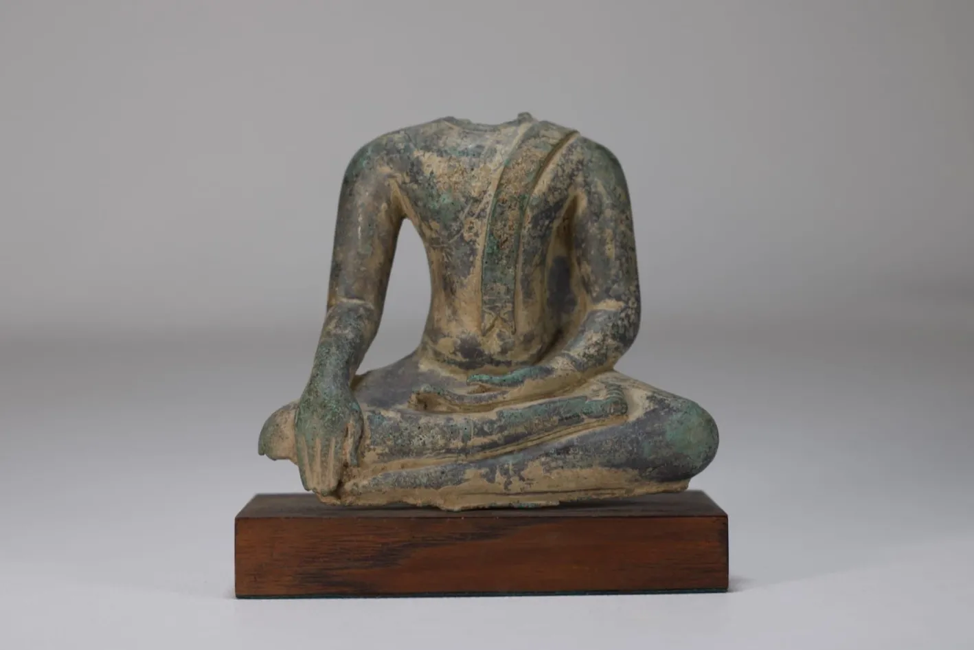 Sukhothai Buddha Büste, 1800er, Bronze