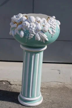Säule aus Emaillierter Keramik von Tommaso Barbi, Italien, 1970er