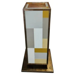 Säulen aus Messing & Muranoglas, 1980er, 2er Set