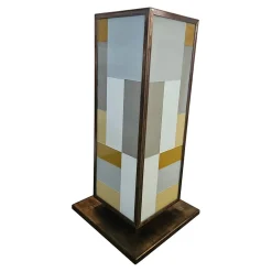 Säulen aus Messing & Muranoglas, 1980er, 2er Set