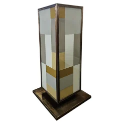 Säulen aus Messing & Muranoglas, 1980er, 2er Set