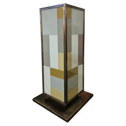 Säulen aus Messing & Muranoglas, 1980er, 2er Set