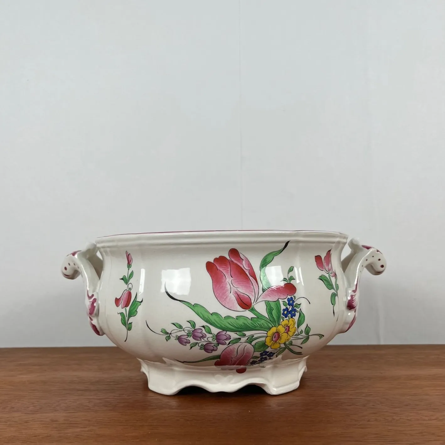 Suppenterrine mit Griff von KG Lunéville, 1950