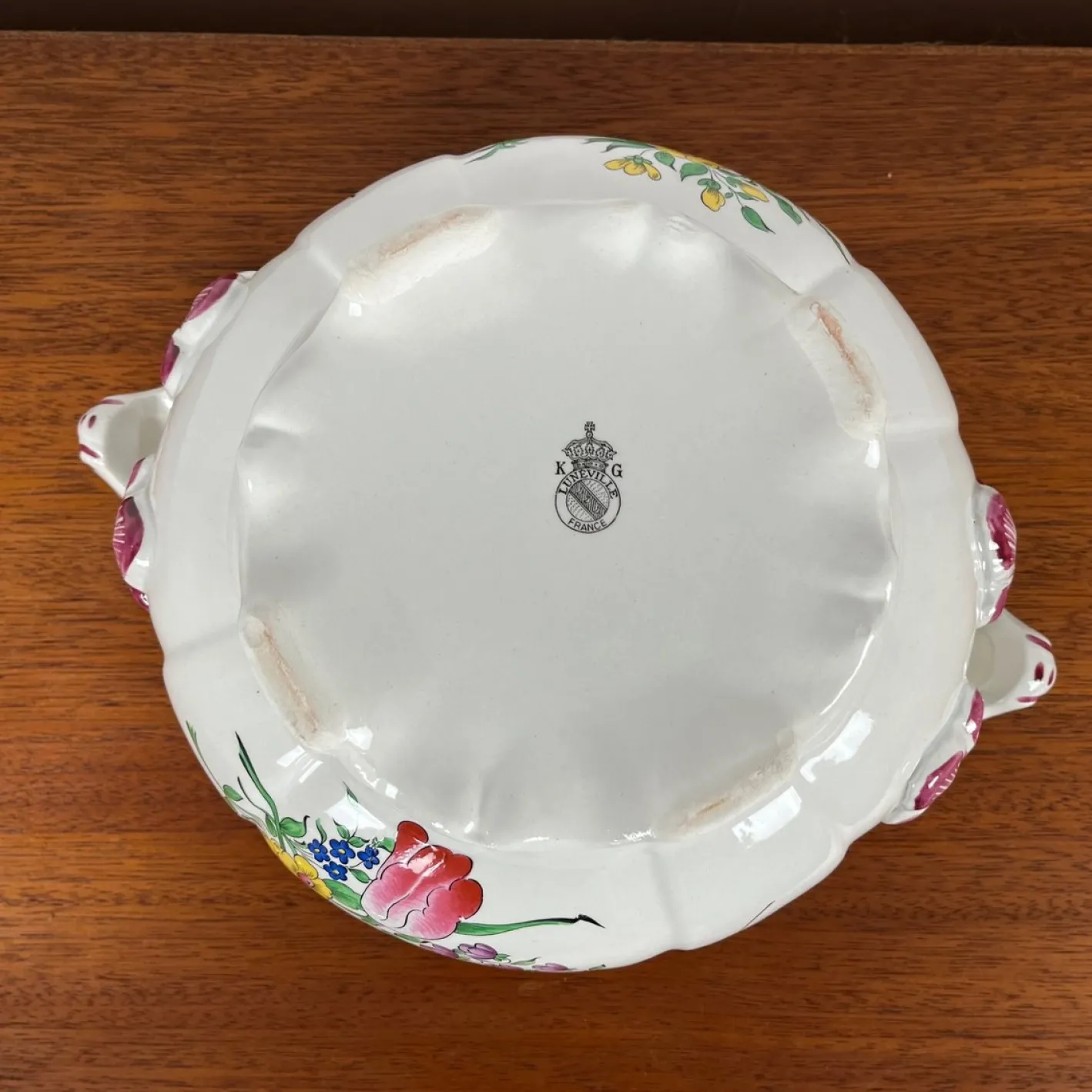 Suppenterrine mit Griff von KG Lunéville, 1950