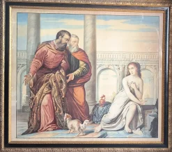 Susanna und die Älteren, Tempera und Aquarell auf Papier, 19. Jh.