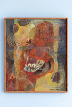 Suzanne Jean, Fonds Marins, 1952, Ölgemälde auf Leinwand