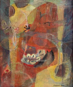 Suzanne Jean, Fonds Marins, 1952, Ölgemälde auf Leinwand