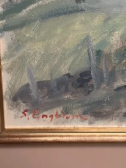 Sven Engblom, Landschaft, 1960er, Öl auf Leinwand