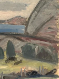 Sven Engblom, Landschaft, 1960er, Öl auf Leinwand