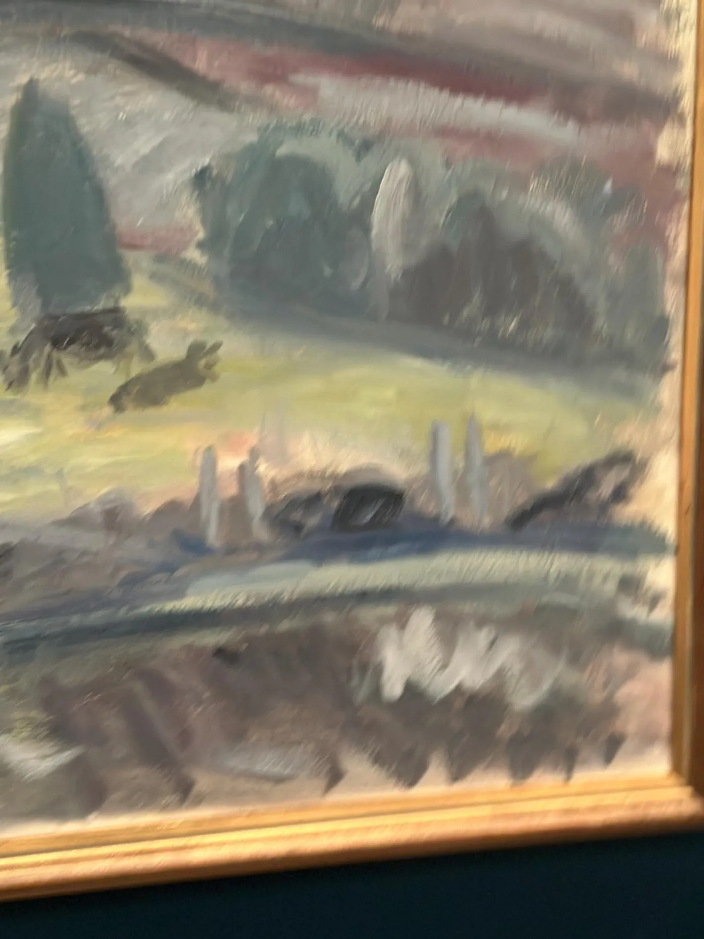 Sven Engblom, Landschaft, 1960er, Öl auf Leinwand