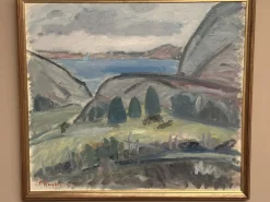 Sven Engblom, Landschaft, 1960er, Öl auf Leinwand