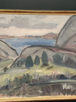 Sven Engblom, Landschaft, 1960er, Öl auf Leinwand