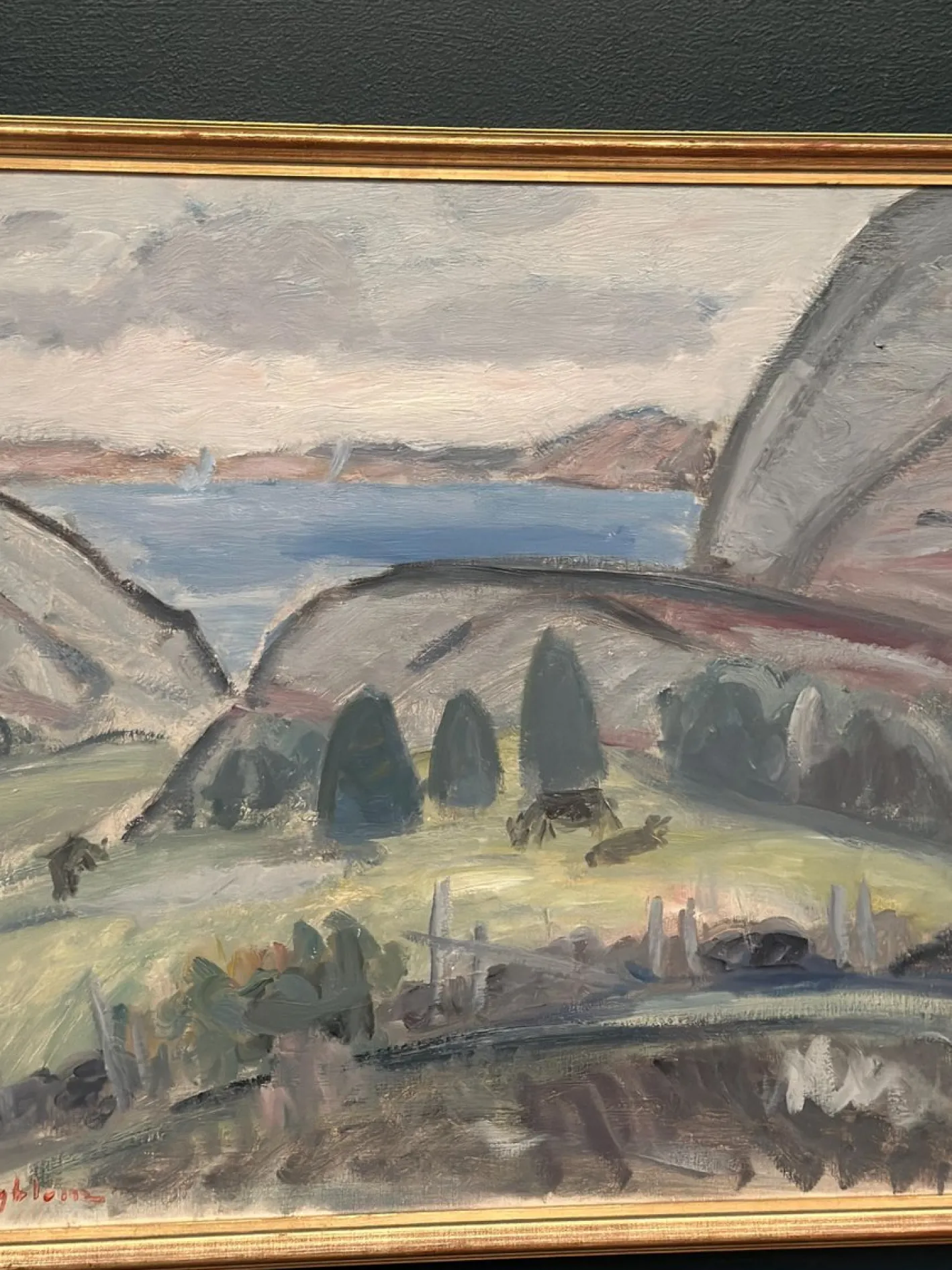 Sven Engblom, Landschaft, 1960er, Öl auf Leinwand