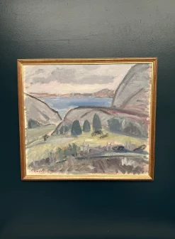 Sven Engblom, Landschaft, 1960er, Öl auf Leinwand