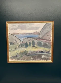 Sven Engblom, Landschaft, 1960er, Öl auf Leinwand