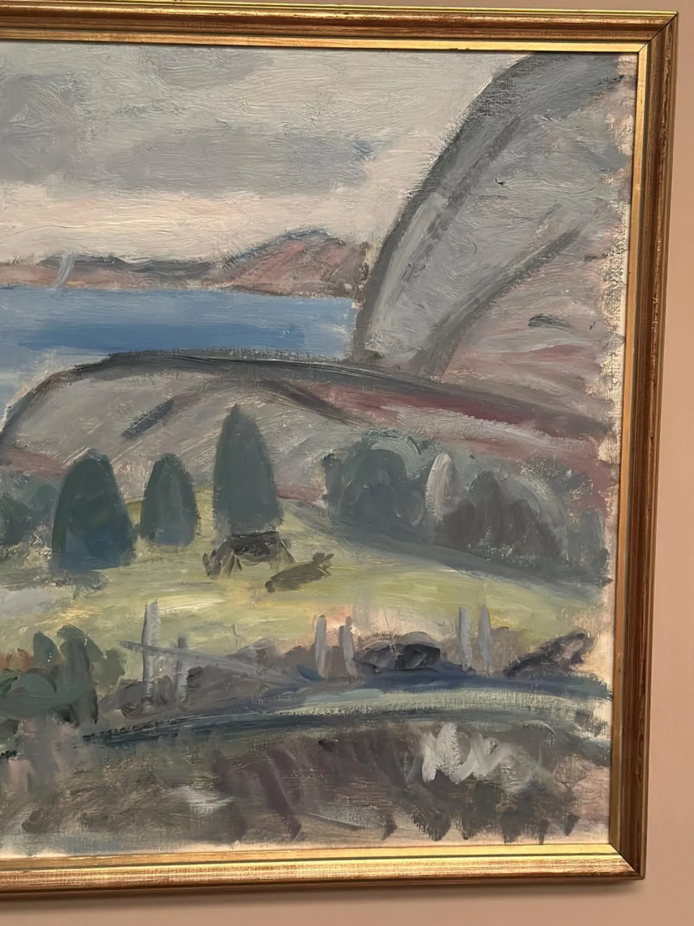 Sven Engblom, Landschaft, 1960er, Öl auf Leinwand
