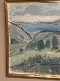 Sven Engblom, Landschaft, 1960er, Öl auf Leinwand