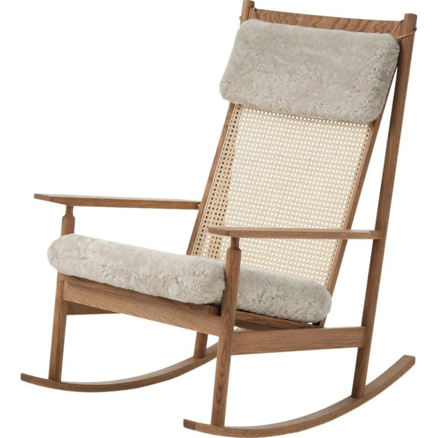 Swing Schaukelstuhl aus Moonlight Schaffell von Warm Nordic