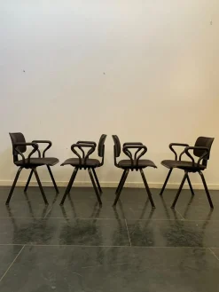 Synthesis Series Edys Stühle von Ettore Sottsass für Olivetti, 1970er, 4er Set