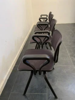 Synthesis Series Edys Stühle von Ettore Sottsass für Olivetti, 1970er, 4er Set
