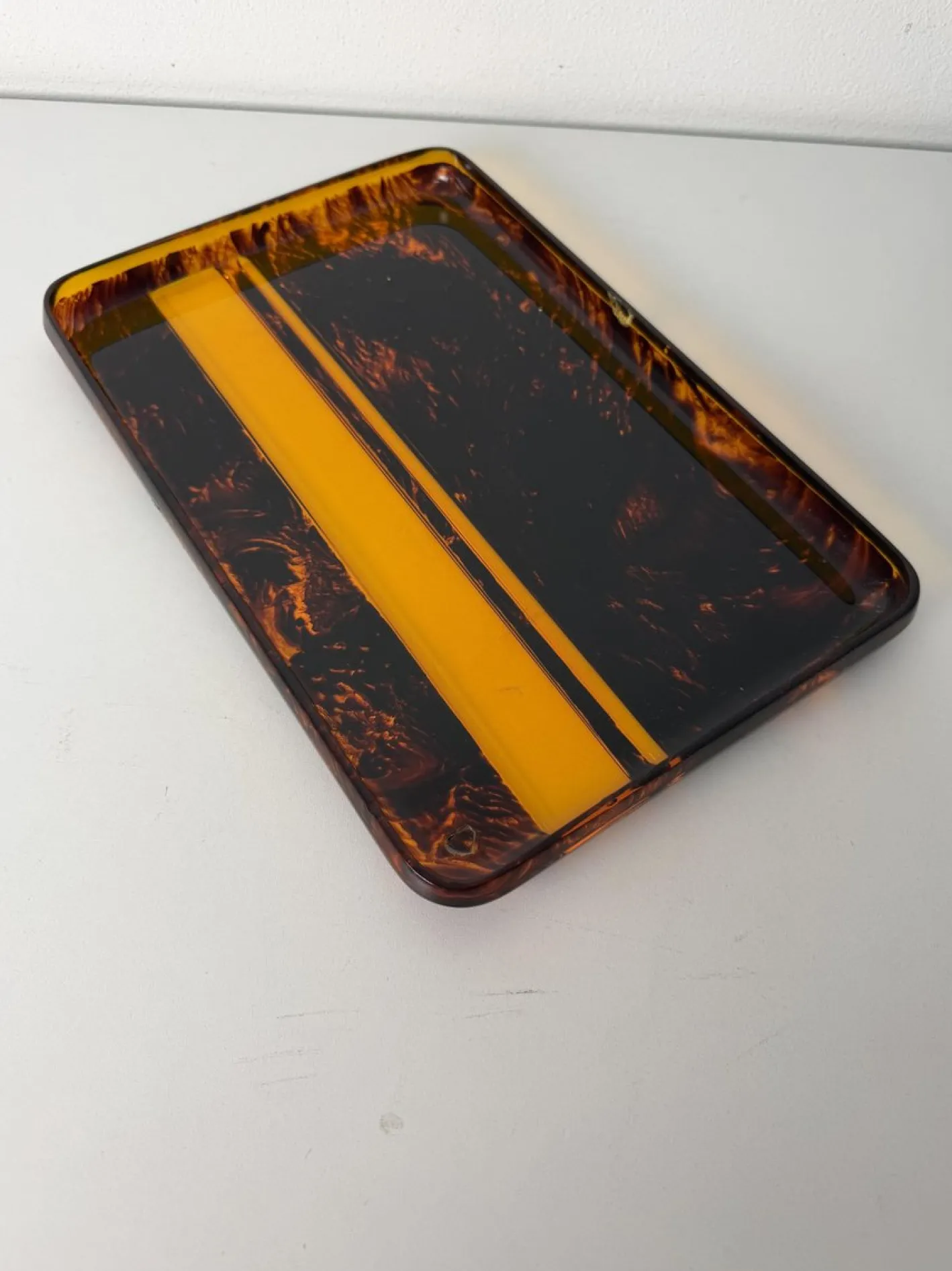 Tablett aus Acrylglas von Guzzini, Italien, 1970