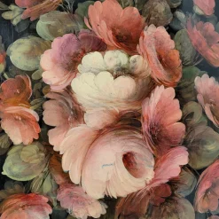 Tablett mit Blumen Rosen und Pfingstrosen, Napoleon Iii, S. Xix France