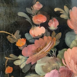 Tablett mit Blumen Rosen und Pfingstrosen, Napoleon Iii, S. Xix France
