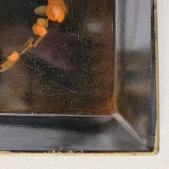 Tablett mit Blumen Rosen und Pfingstrosen, Napoleon Iii, S. Xix France