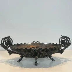 Tafelaufsatz aus versilbertem Metall, 1890er