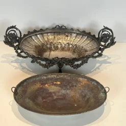 Tafelaufsatz aus versilbertem Metall, 1890er