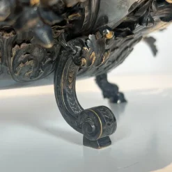 Tafelaufsatz aus versilbertem Metall, 1890er