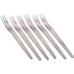 Tafelgabeln aus Edelstahl von Arne Jacobsen für Anton Michelsen, 1960er, 6er Set