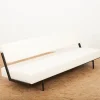 Tagesbett aus Schwarz Lackiertem Metall, 1950er