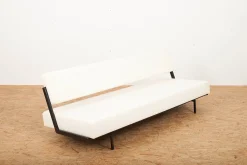Tagesbett aus Schwarz Lackiertem Metall, 1950er