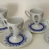 Tassen und Untertassen von Monaco Porcelain Design, 1970er, 6er Set
