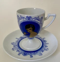 Tassen und Untertassen von Monaco Porcelain Design, 1970er, 6er Set
