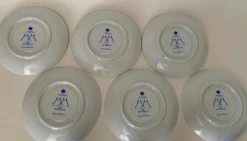 Tassen und Untertassen von Monaco Porcelain Design, 1970er, 6er Set