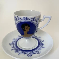 Tassen und Untertassen von Monaco Porcelain Design, 1970er, 6er Set