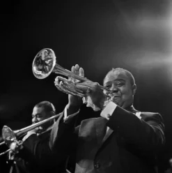 Tassilo Leher, Louis Armstrong, Berlin, 1965, Fotografie